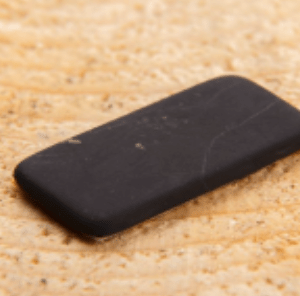 Unpolished pebble protection plate