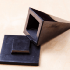 Hollow high shungite pyramid 10 cm