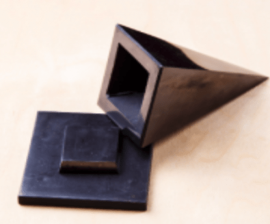 Hollow high shungite pyramid 10 cm