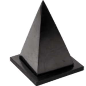 Hollow high shungite pyramid