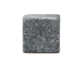 Pebble soapstone cube 2 cm