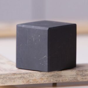 Unpolished shungite cube