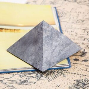 Unpolished soapstone pyramid