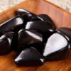 Polished shungite tumbled stones